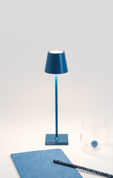 Zafferano Lampe Poldina Micro Capri Blue