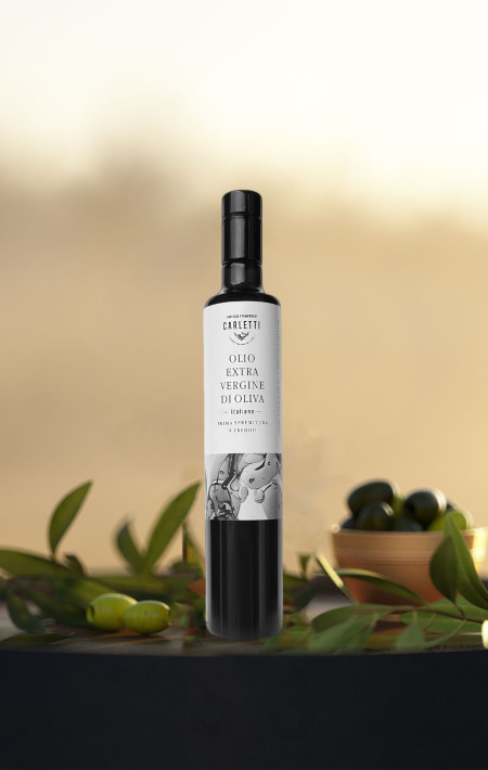 Carletti Natives Olivenöl Extra - Dorica Flasche 250 ml. - Erste Kaltpressung