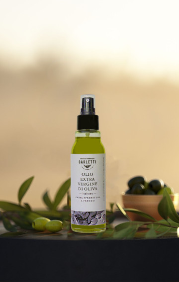 Carletti Natives Olivenöl Extra - Sprühflasche 100 ml. - Erste Kaltpressung