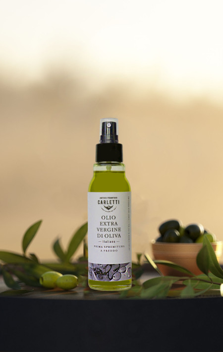 Carletti Natives Olivenöl Extra - Sprühflasche 100 ml. - Erste Kaltpressung