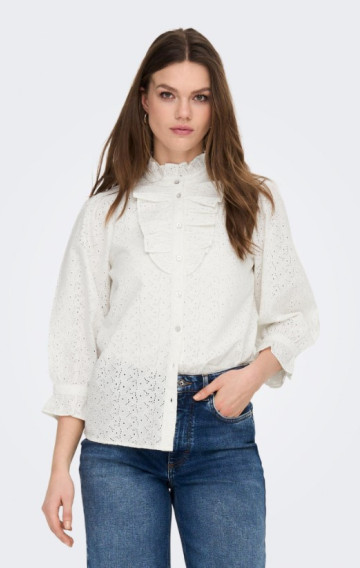 Lsuneela broderie anglaise 3/4 Top wvn
