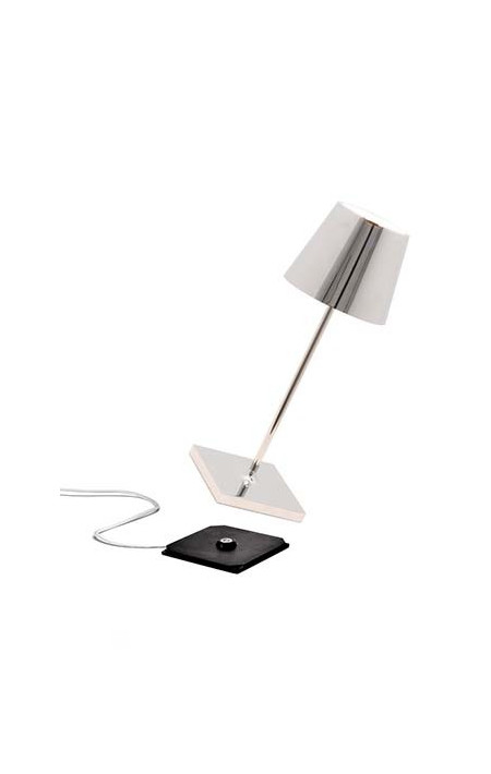 Poldina Pro Table lamp mini - Glossy chrome