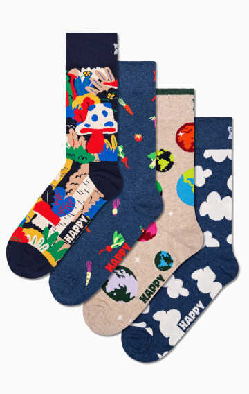 4-Pack Wild And Free Socks Gift Set