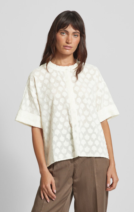 Toba Jacquard Voile Bluse