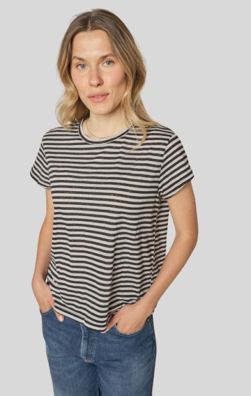 Nan O-SS Stripe Tee