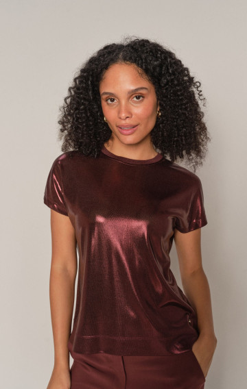 Nivola O-neck Metallic Tee