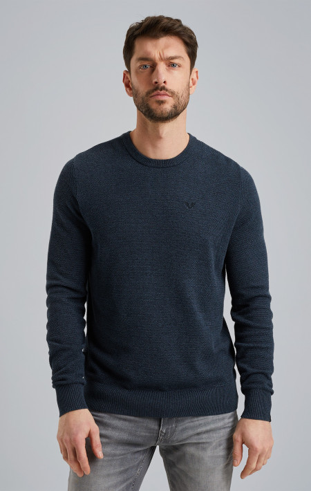 Pullover mit Struktur Blue